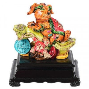 Фигурка "Собака" (полистоун, цветная, большая)