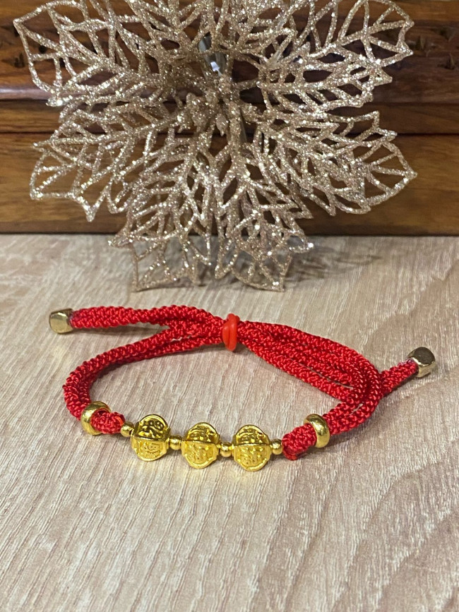 Браслеты красная нить "Богатство и удача" (набор 3 шт) Браслеты красная нить "Богатство и удача" (набор 3 шт)