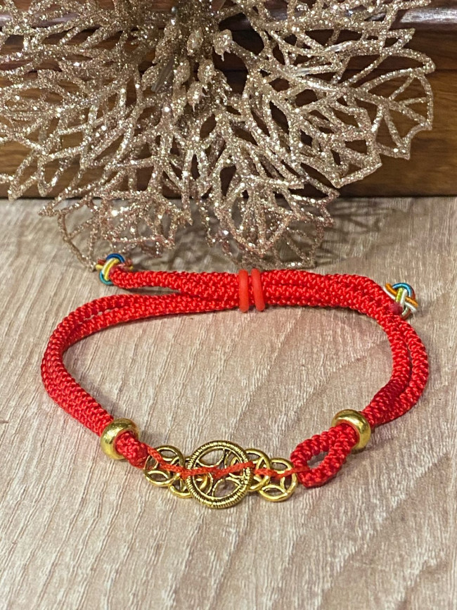 Браслеты красная нить "Денежный магнит" (набор 3 шт) Браслеты красная нить "Денежный магнит" (набор 3 шт)