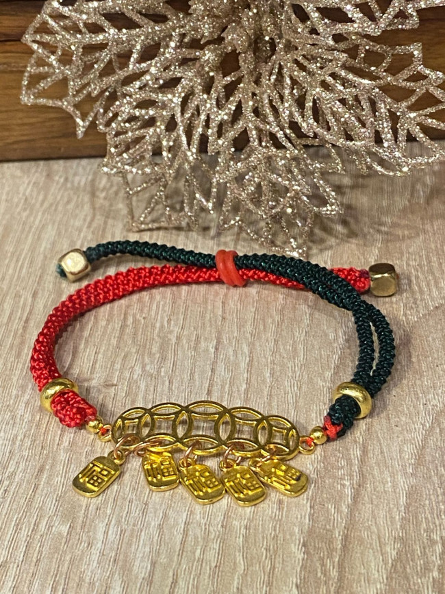 Браслеты красная нить "Денежный магнит" (набор 3 шт) Браслеты красная нить "Денежный магнит" (набор 3 шт)