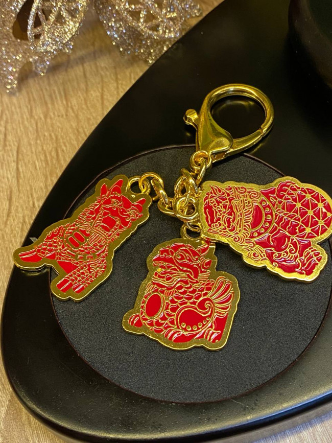 Брелок "Три Небесных хранителя" защита от потери, повреждения и несчастий 